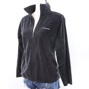 Columbia| Black Fleece Zip Up Sweater‎ Jacket Small
